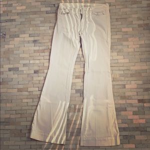 White bell bottom J Brand Jeans